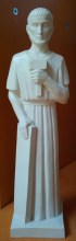 Statue de Saint Joseph artisan 32 cm couleur ivoire